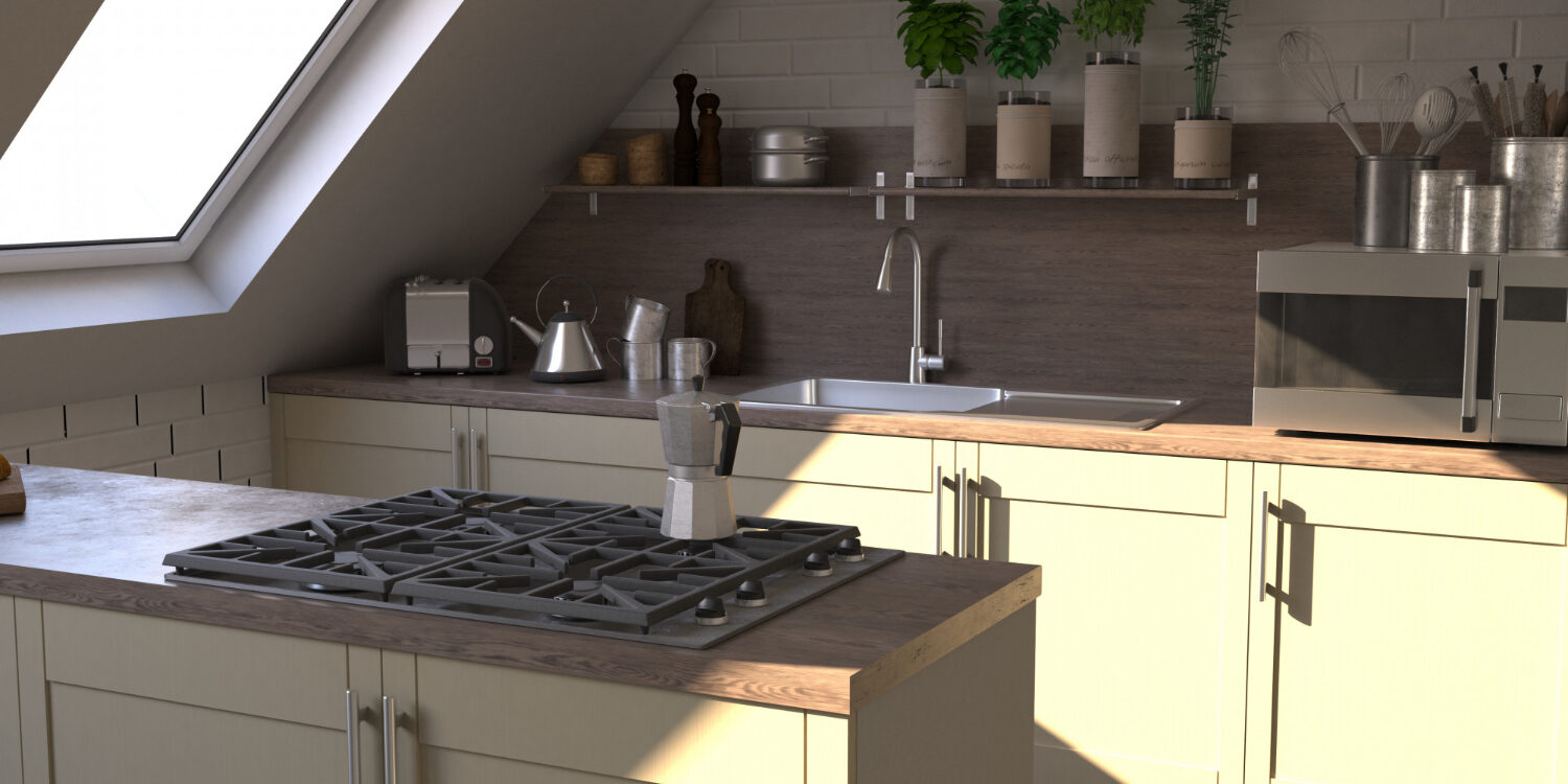 contemporary-kitchen Updated kitchen that modernizes an older home while preserving original charm