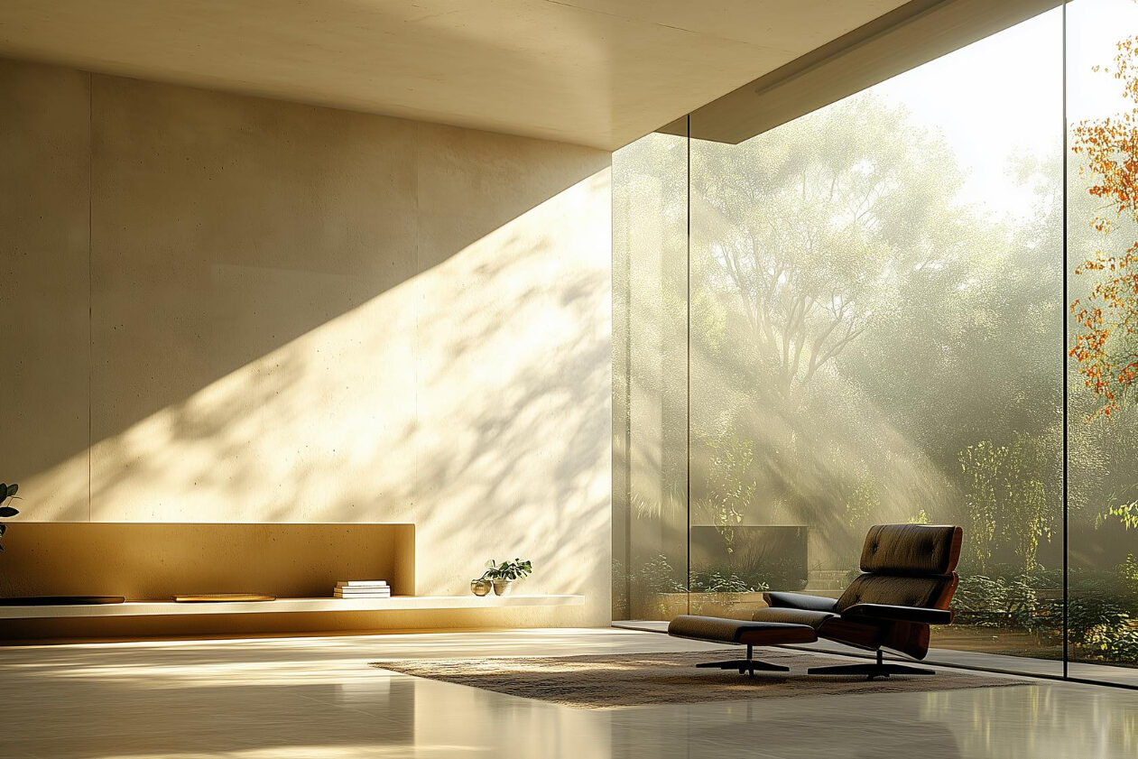 Reflective interior design to increase natural light home