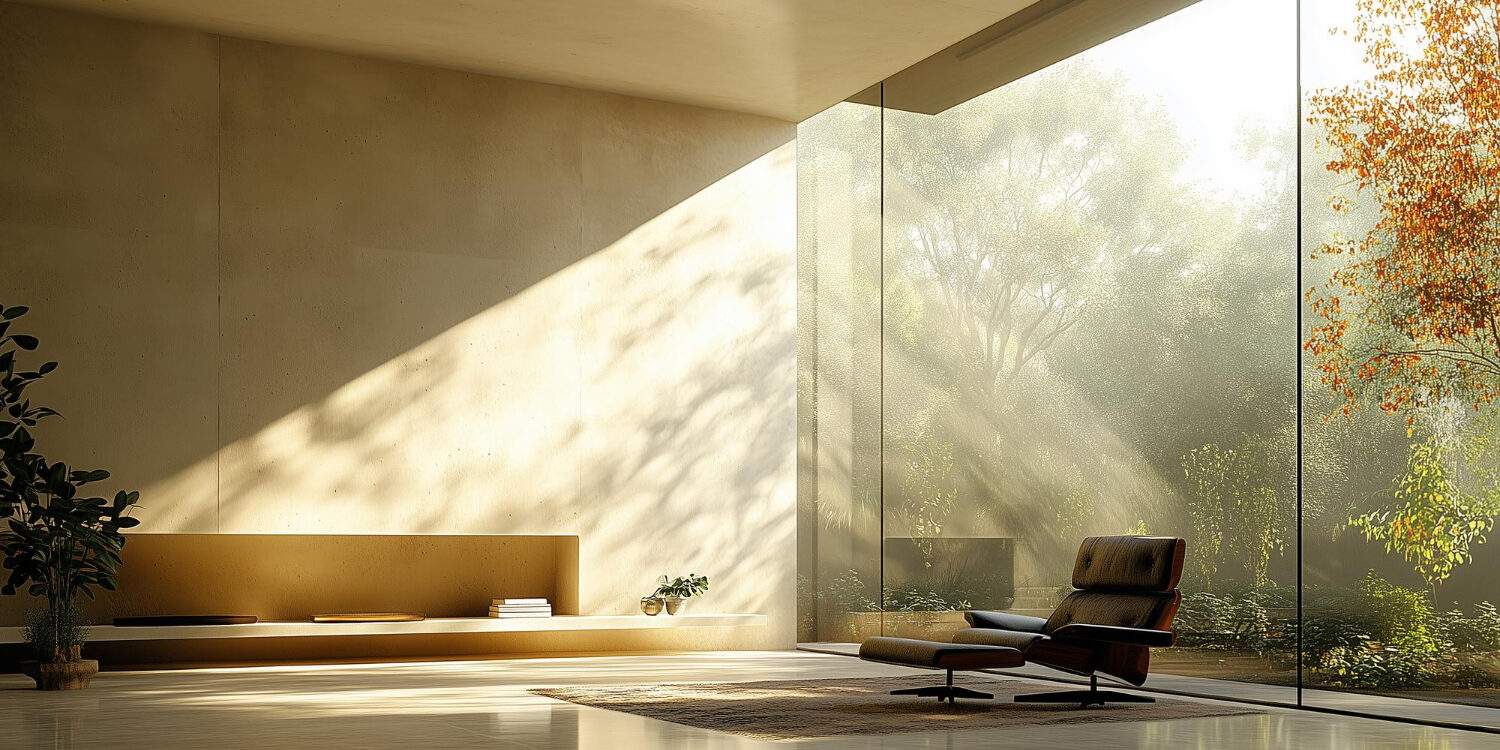 Reflective interior design to increase natural light home