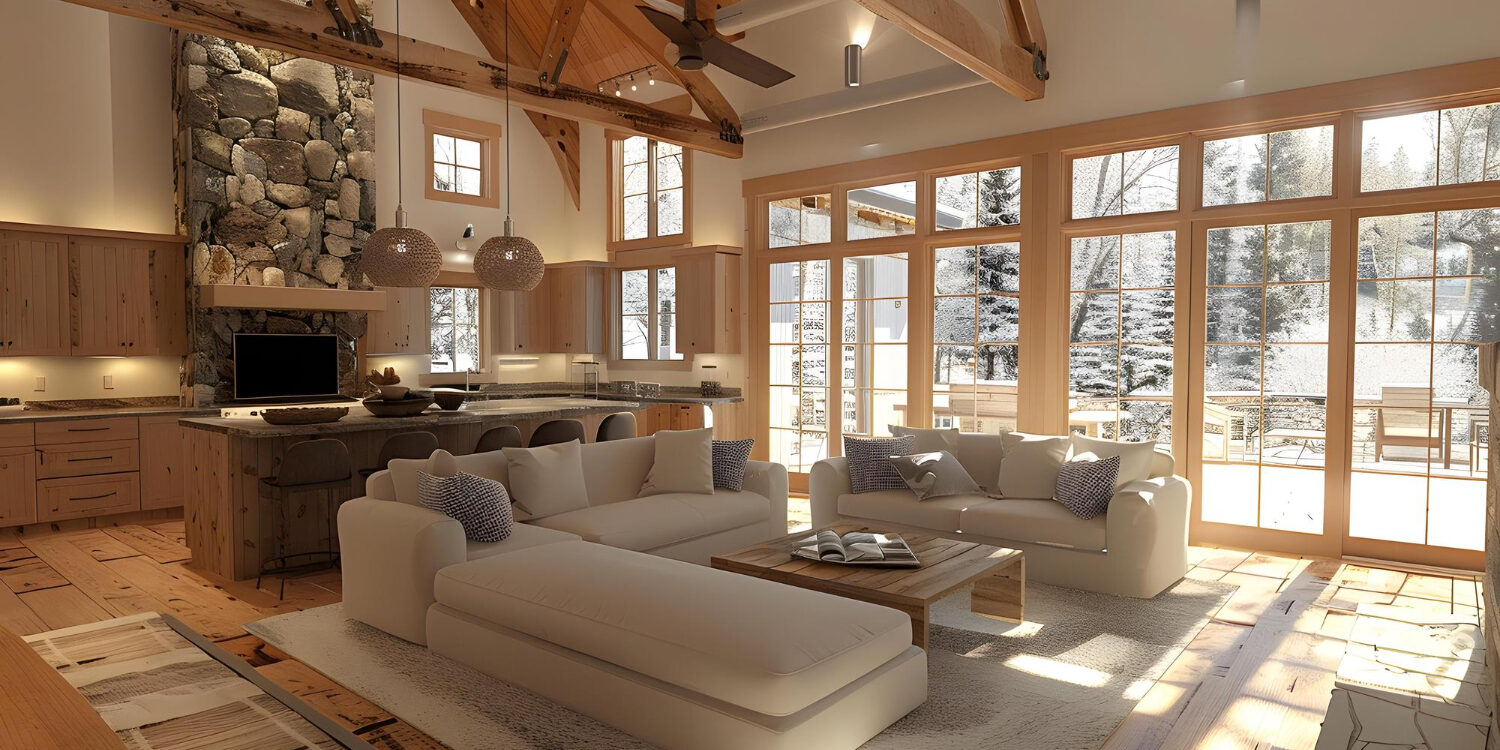 133190 Late winter remodeling project inside a residential home