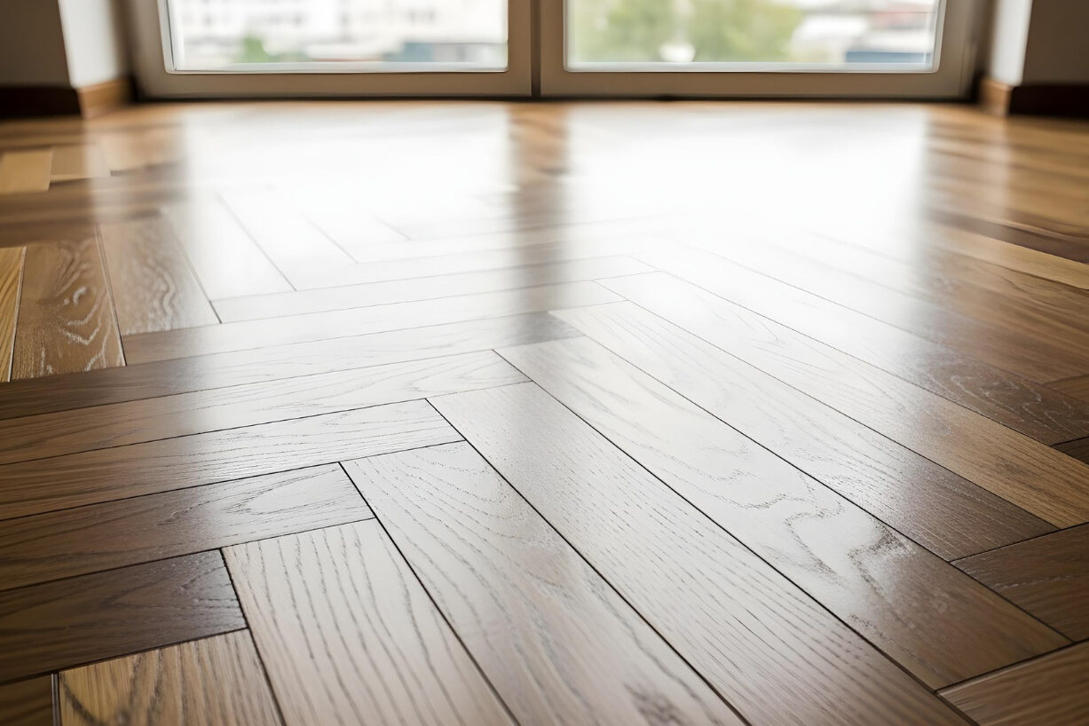 Flooring trends 2025 featuring wood-look tile and modern home interiors