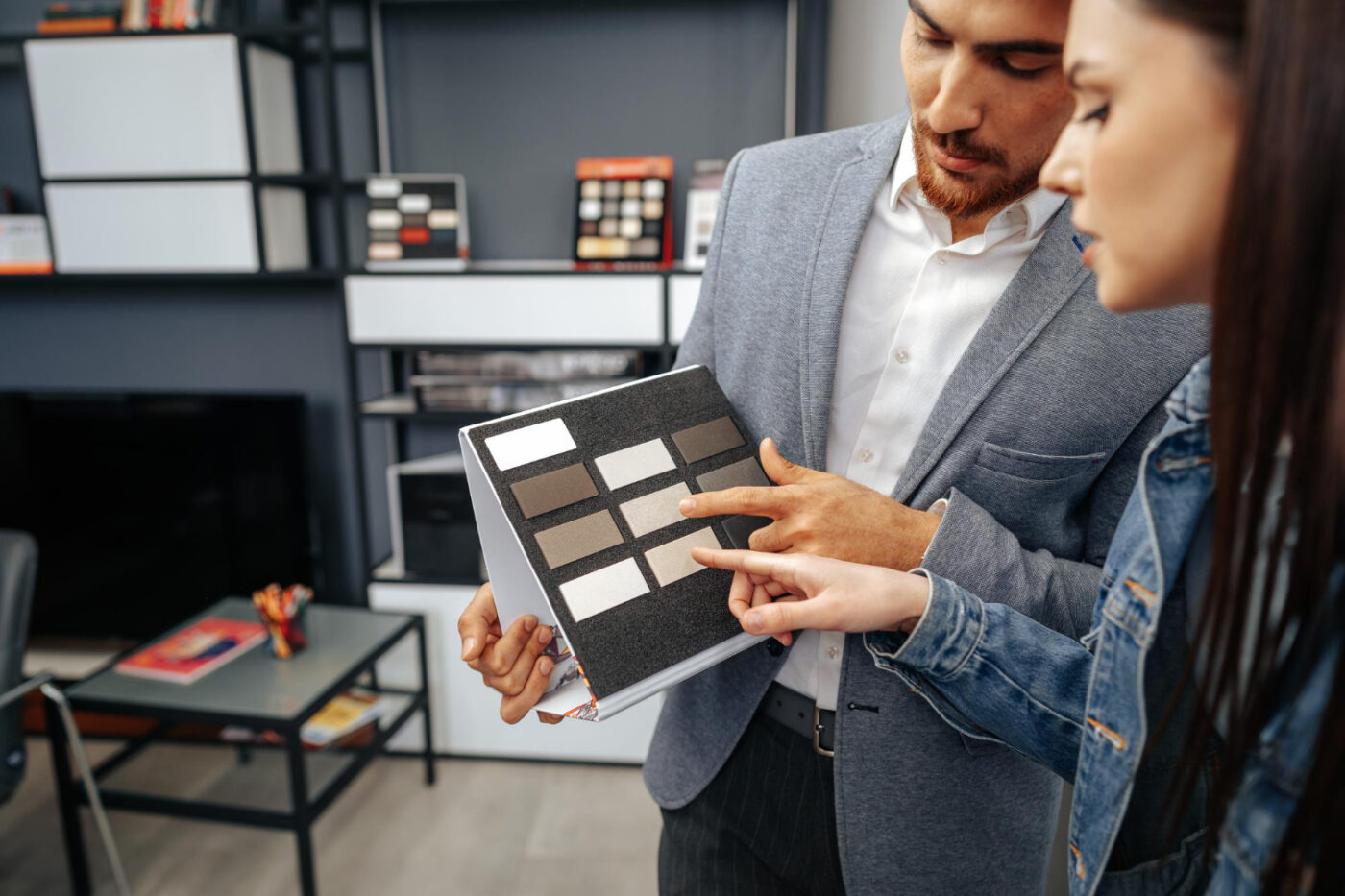 Whole-Home Remodel Planning for Bellville Homeowners Homeowners planning a whole-home remodel with a contractor in Bellville Texas