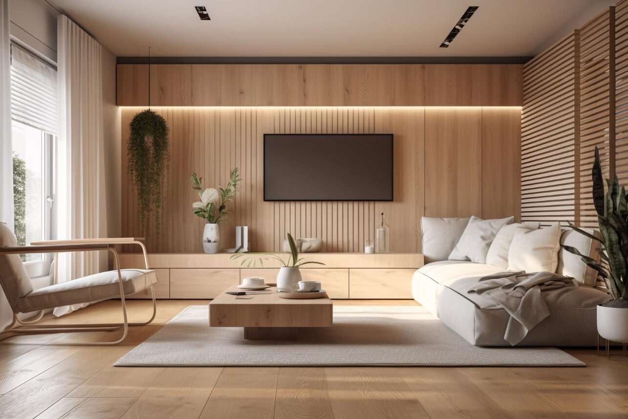 Remodeled spare room transformed into a functional living area